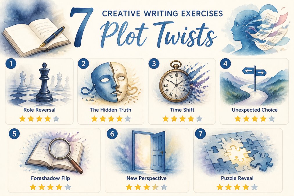 7 Creative Writing Exercises for Plot Twists