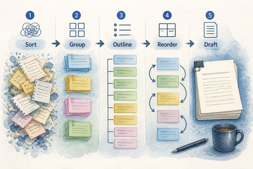 How to Organize a Messy Manuscript Draft