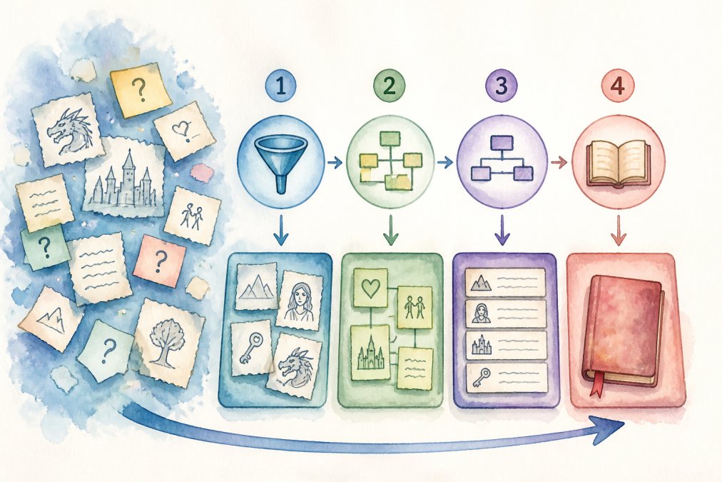 How to Organize Scattered Story Ideas: A Writer's Guide