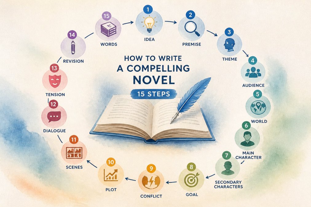 How to Write a Compelling Novel: 15 Steps