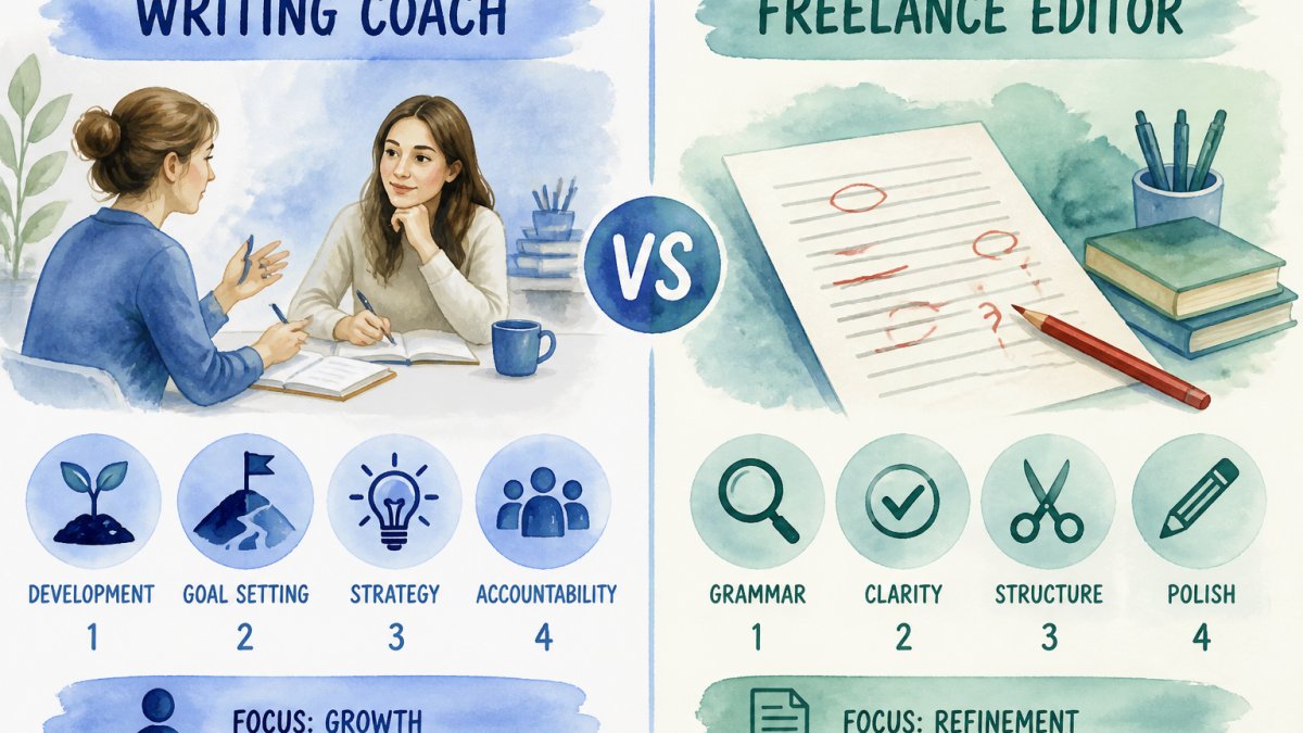 Writing Coach vs Freelance Editor: Choose Right